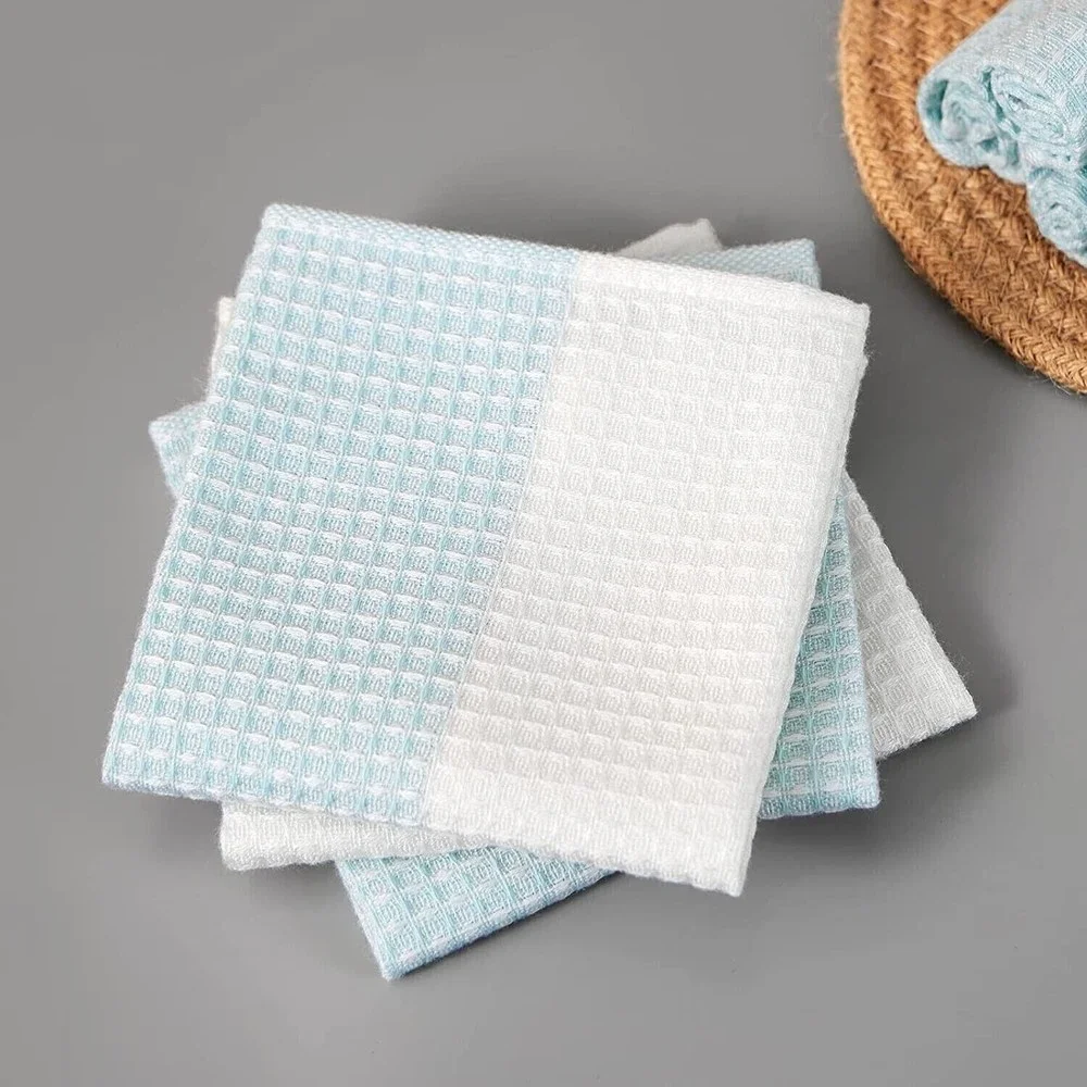 SYNPOS 8 Pack Newborn Bamboo Baby Washcloths 2 Layer Ultra Soft Absorbent 10